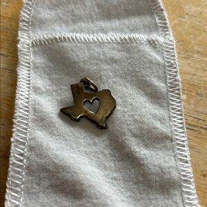 James Avery Silver Texas Heart Charm
